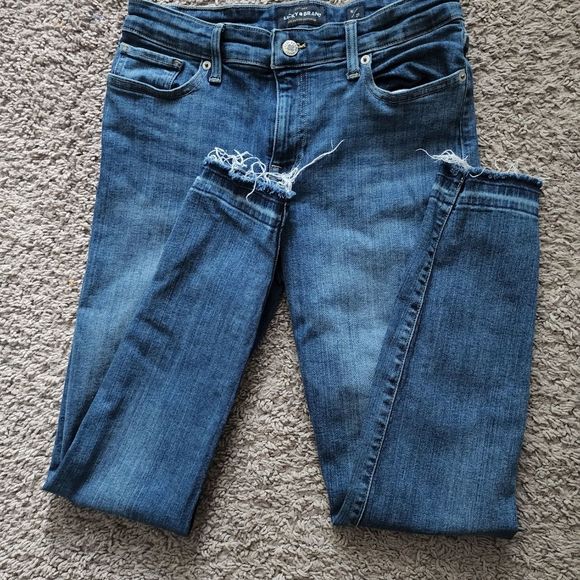 Lucky Brand Distressed Denim Jeans Size 8/29 - Picture 1 of 5
